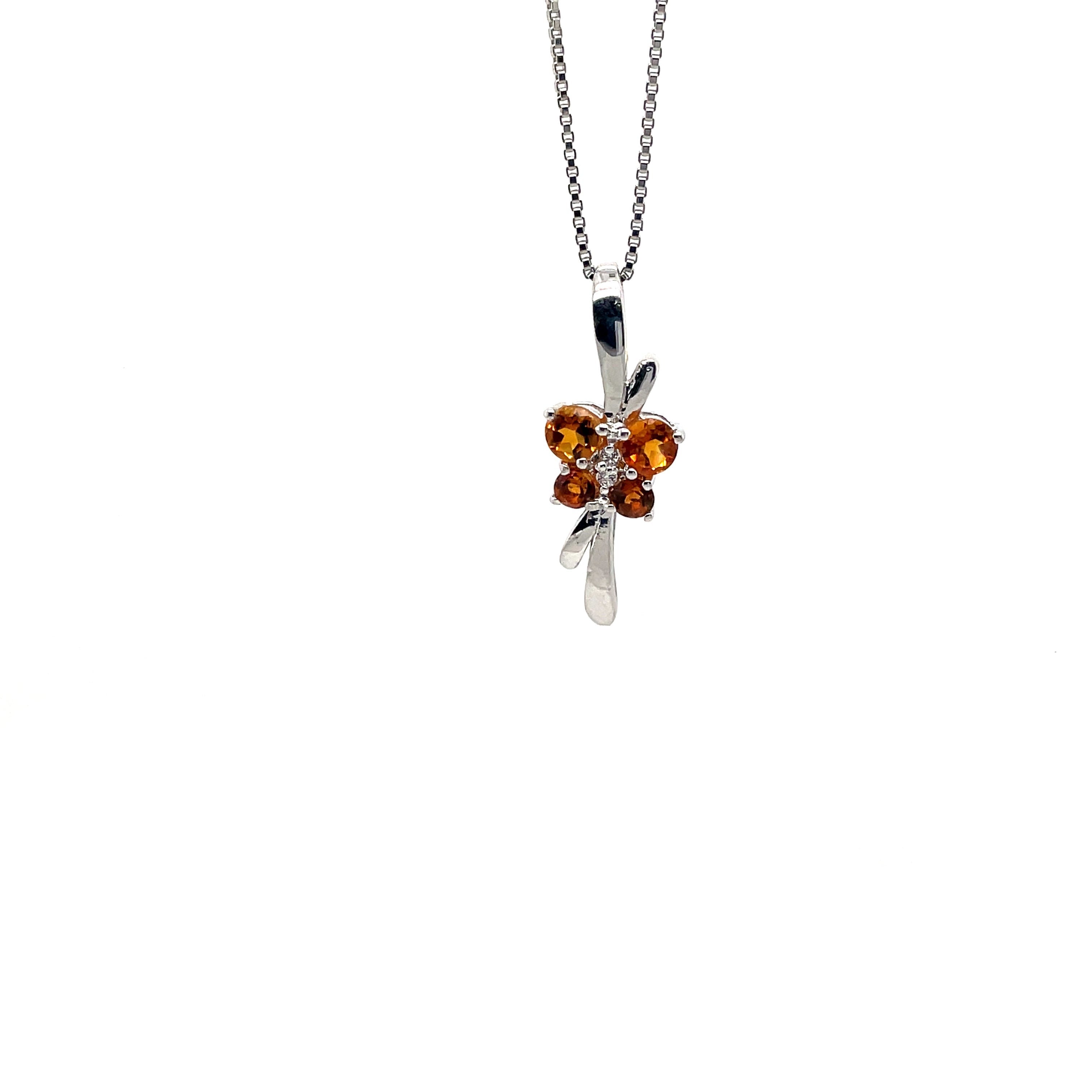 Garnet Pendant in .925 Sterling Silver - KSP 35180